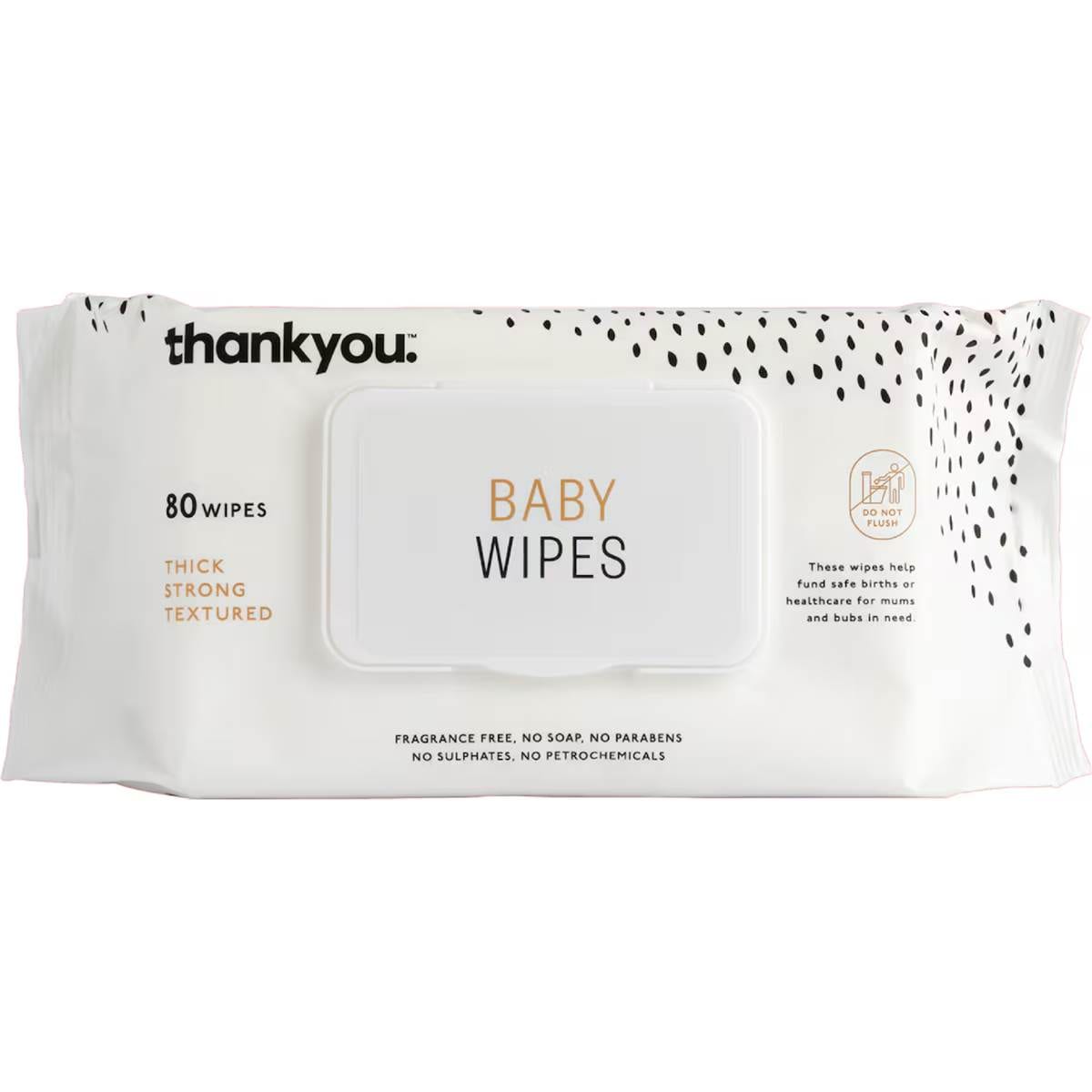 Thankyou. Thick Baby Wipes 80 pack