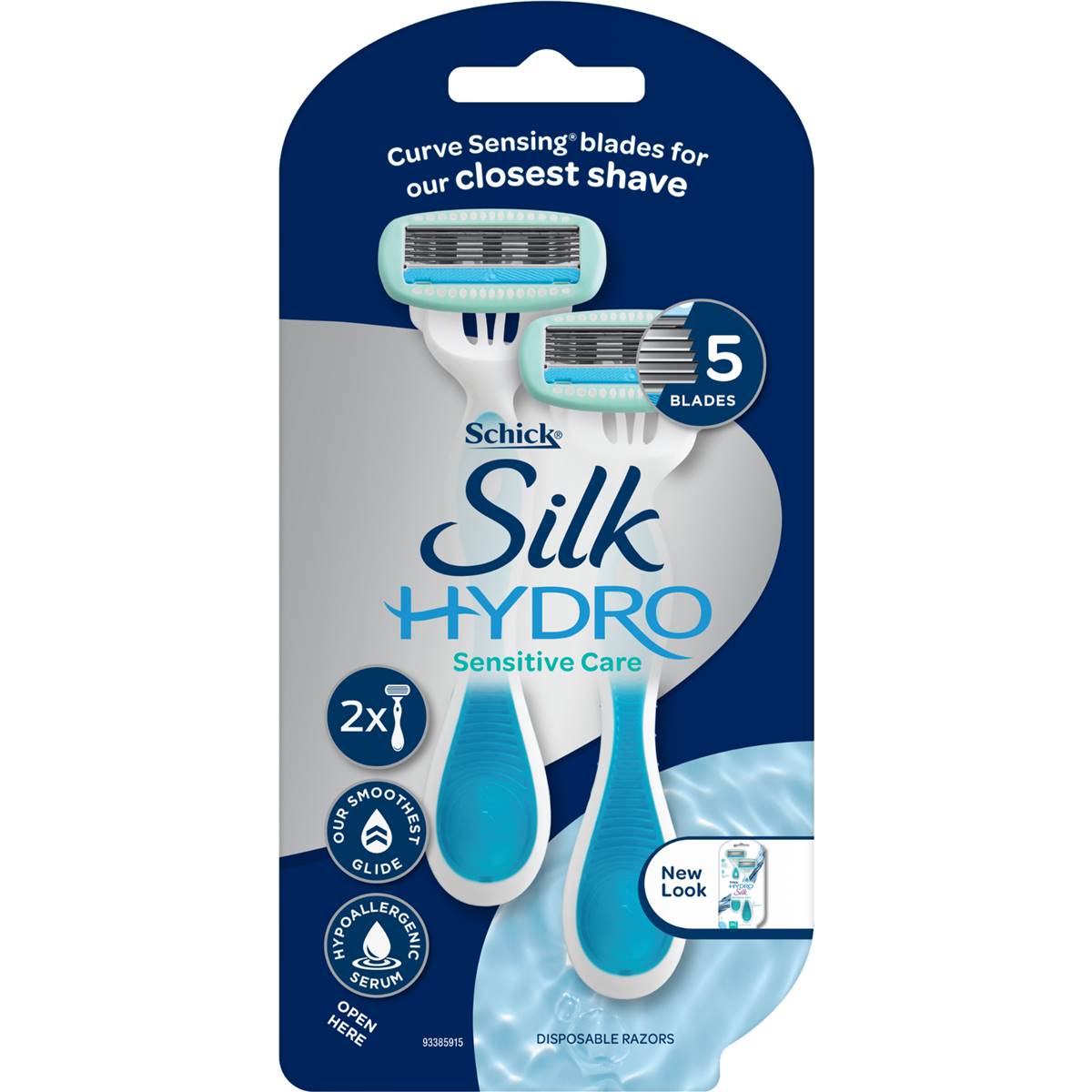 Schick Hydro Silk Womens Disposable Razor 2 pack – Woolworths