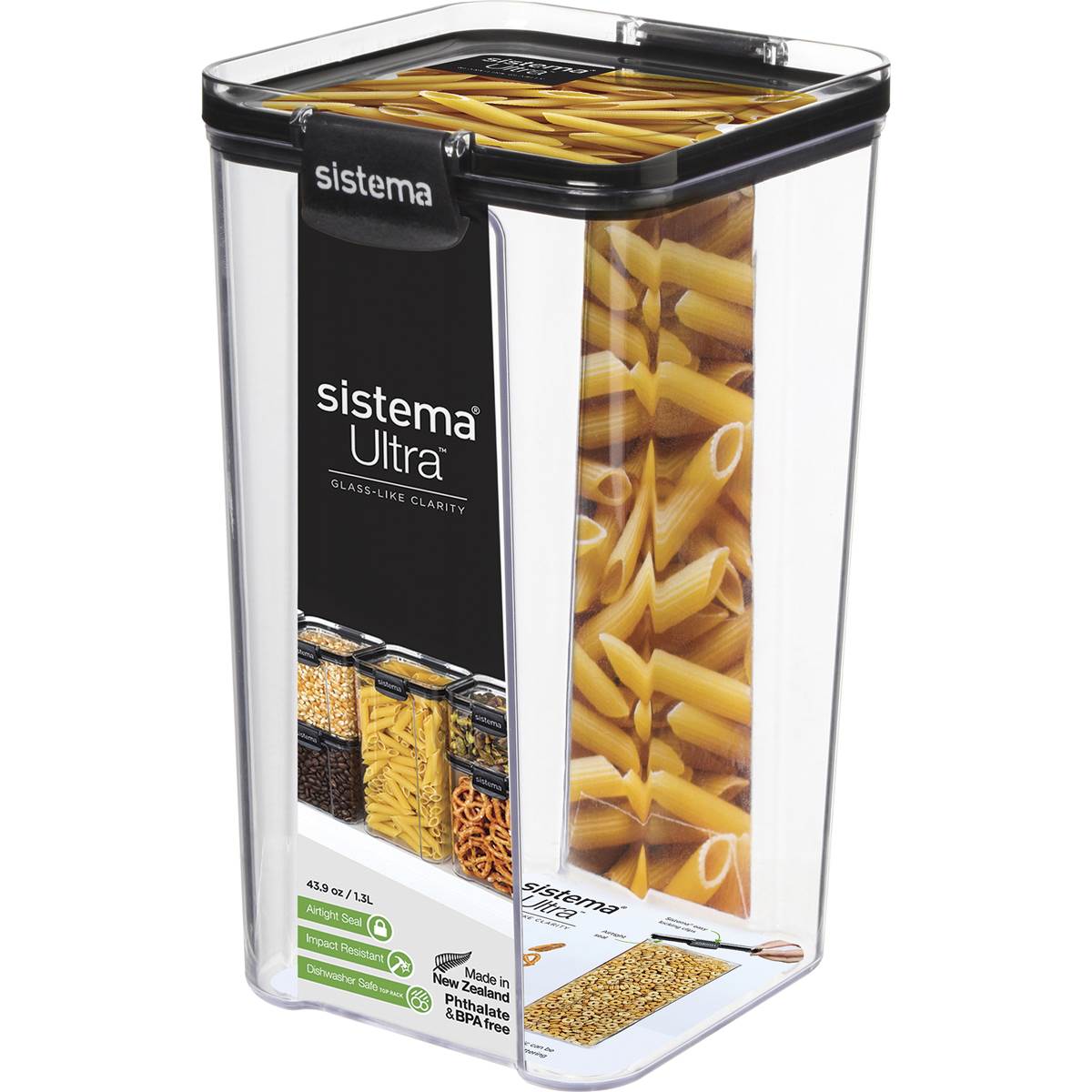 Sistema Ultra Square Food Container 1.3L each