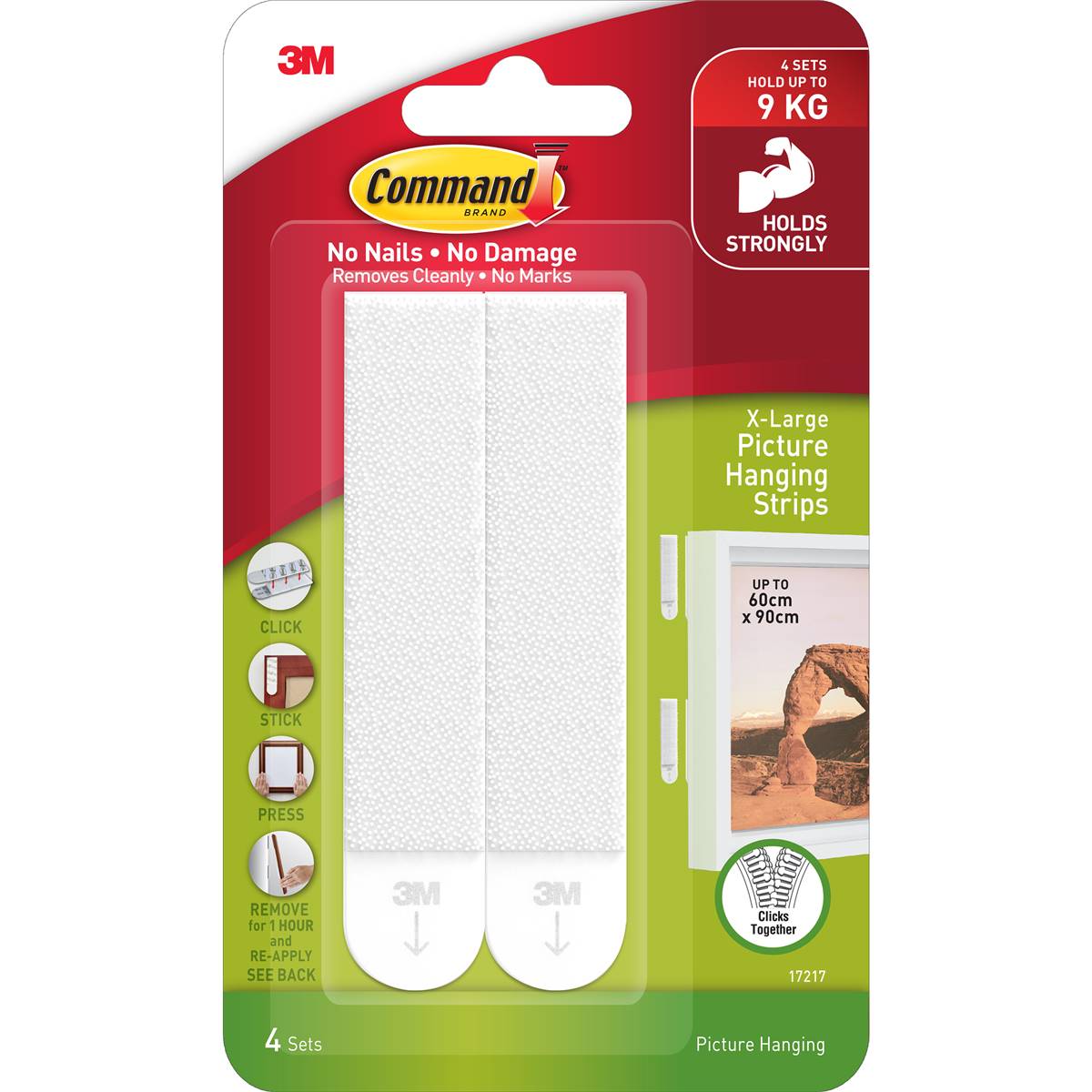 3M Command X-Large Picture Hanging Strips
