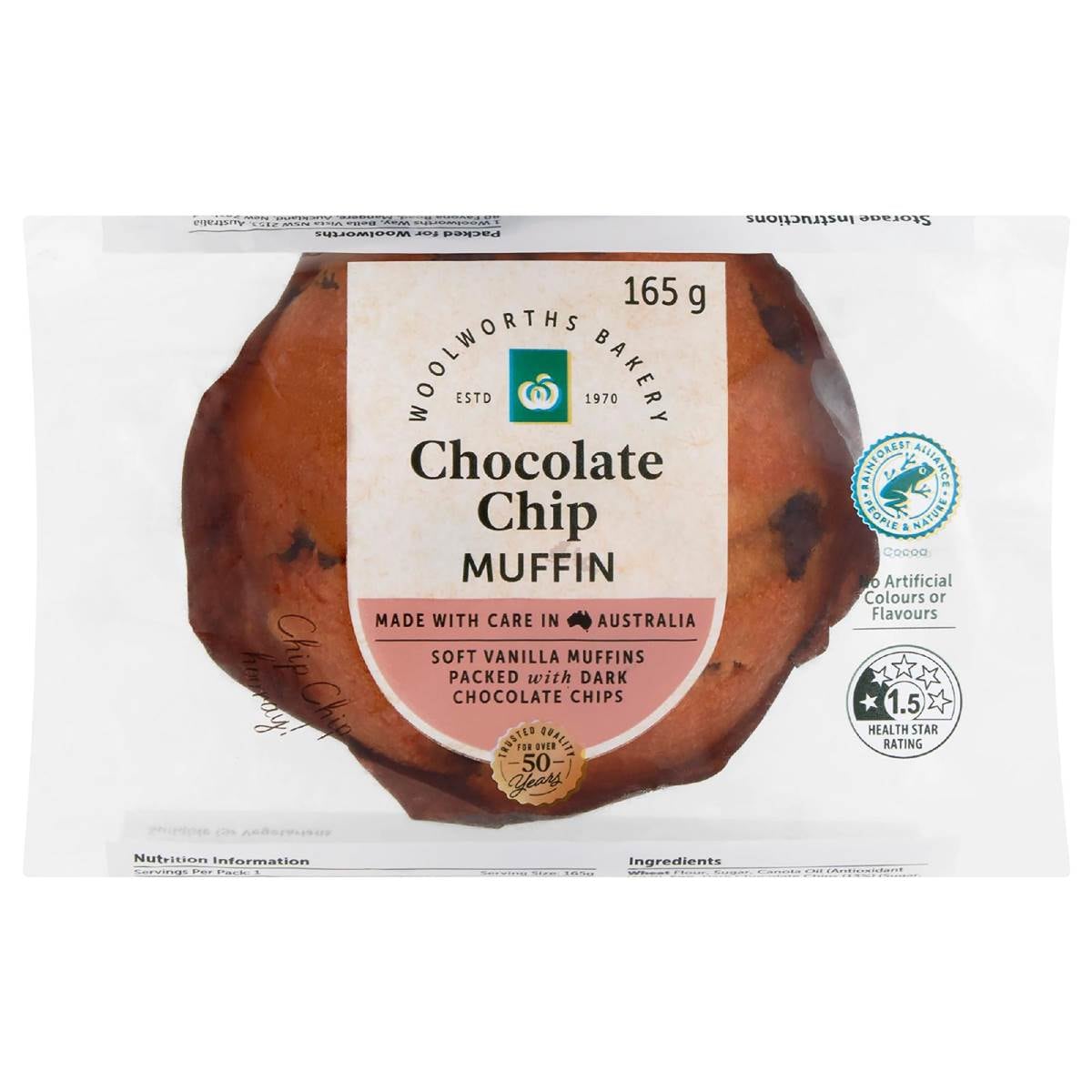 Woolworths Chocolate Chip Muffin