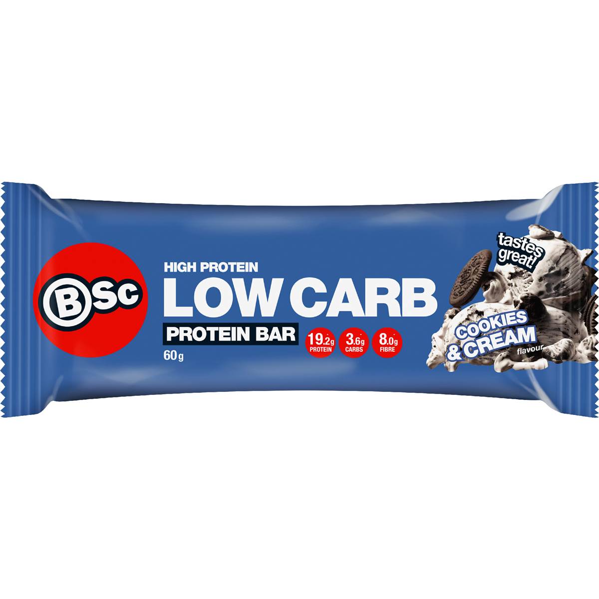 BSc High Protein Low Carb Bar Cookies & Cream 60g
