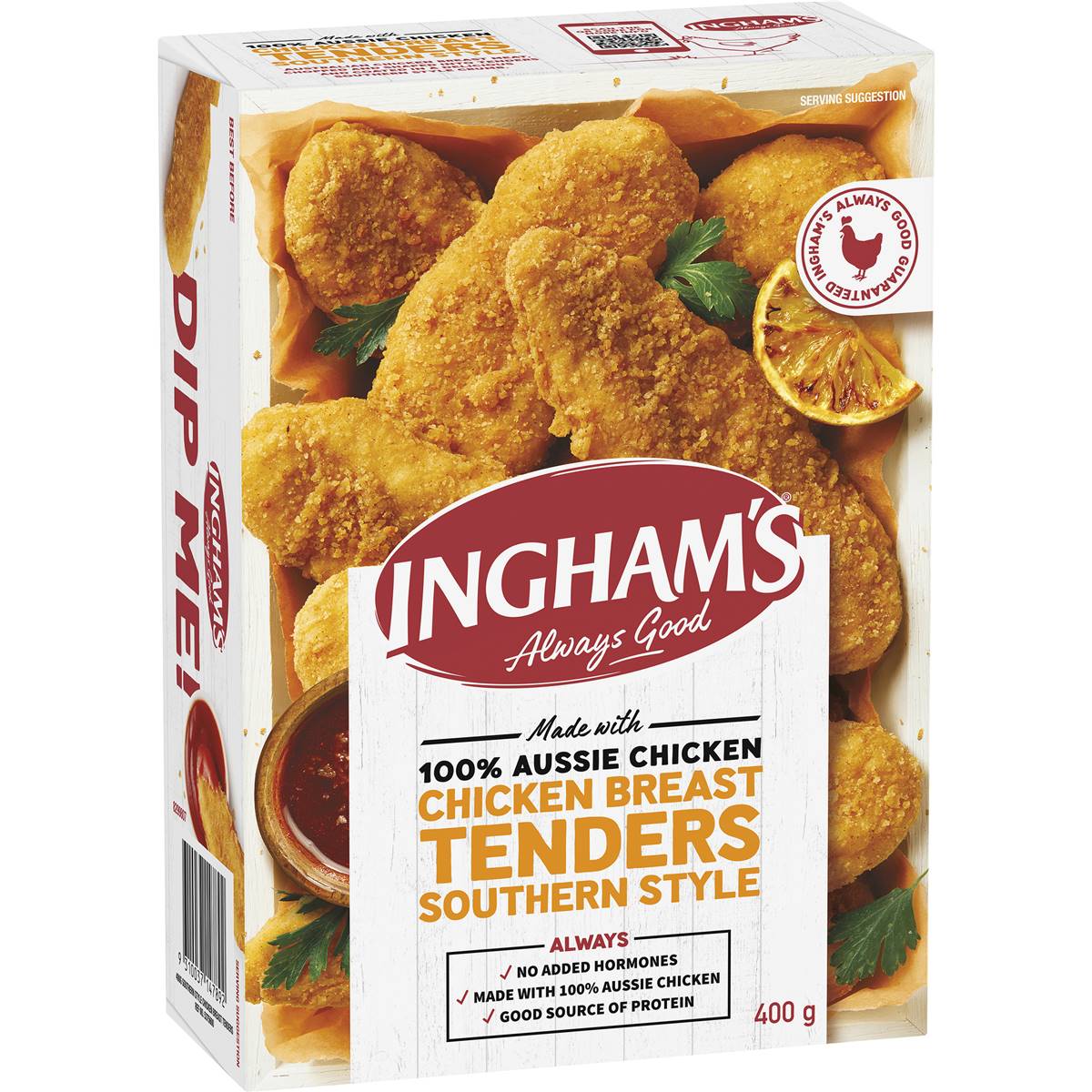Calories in Ingham's Frozen Chicken Breast Tenders Southern Style