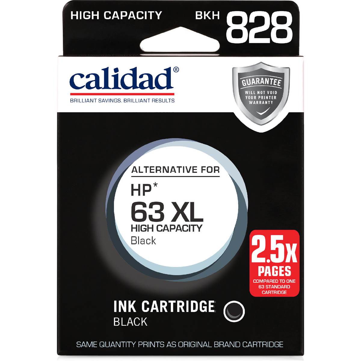 Calidad Hp Printer Ink 63 Xl Black each Woolworths
