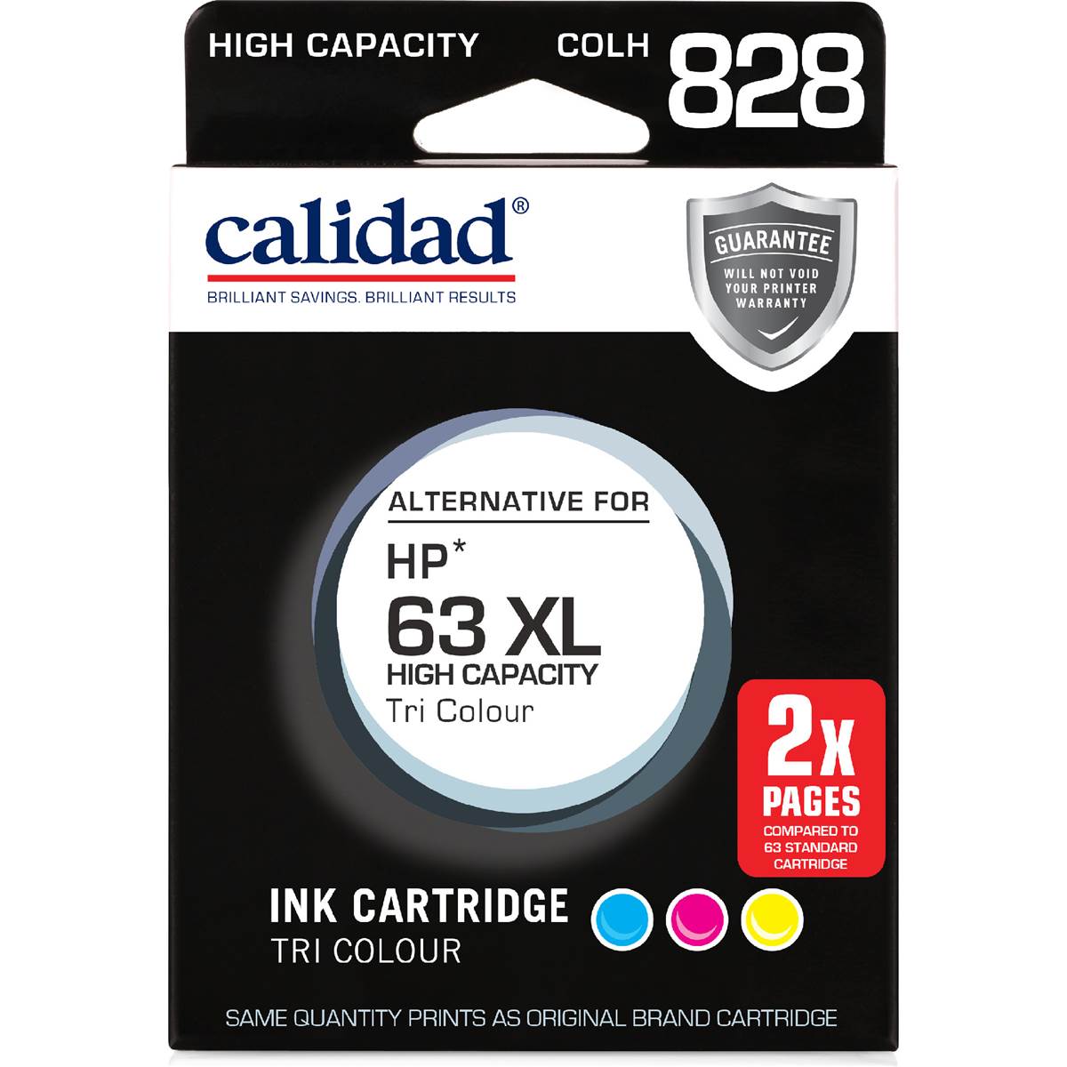 Calidad Hp Printer Ink 63 XL Tri Colour each