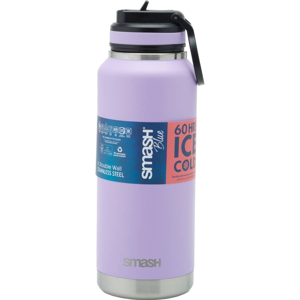Smash Double Wall Stainless Steel Sipper Assorted 1L each