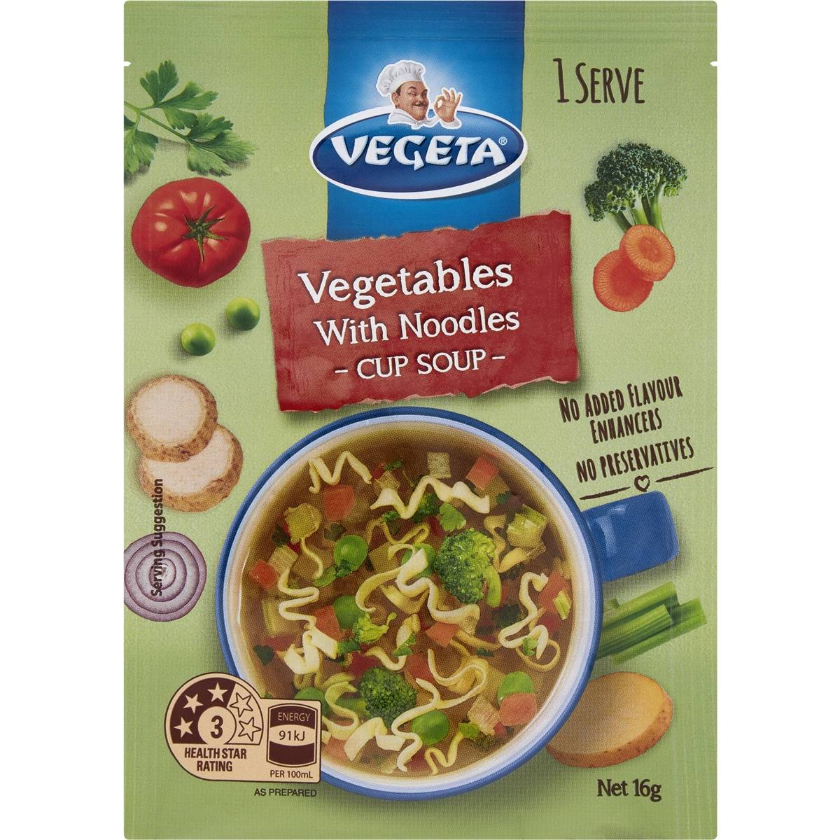 Vegeta Vegetables With Noodles Cup Soup