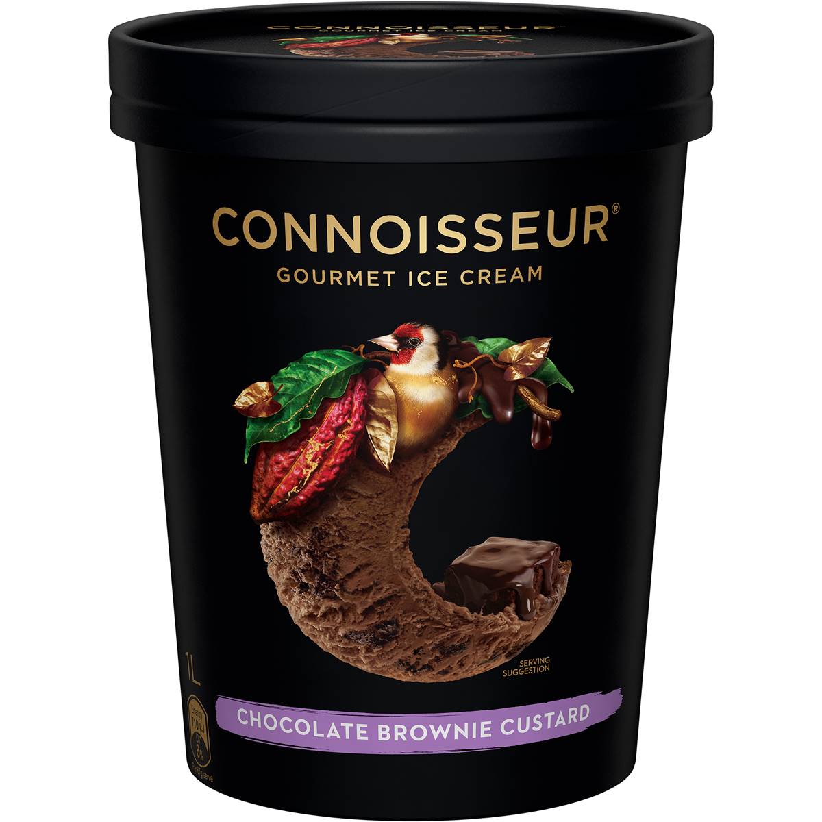 Connoisseur Ice Cream Chocolate Brownie 1l tub Woolworths