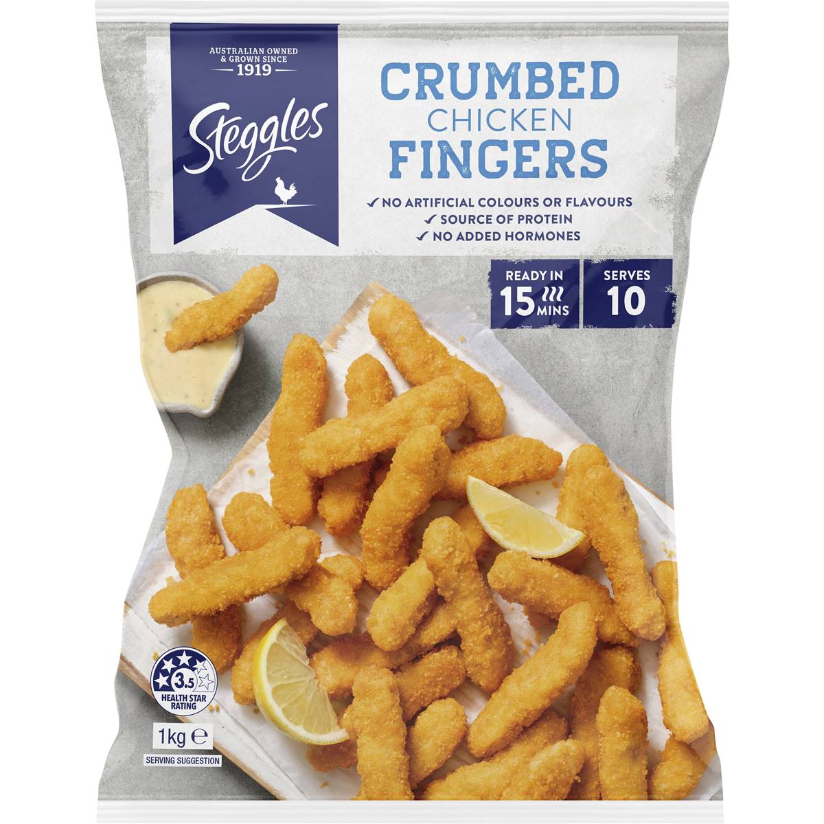Calories in Steggles Chicken Breast Fingers calcount