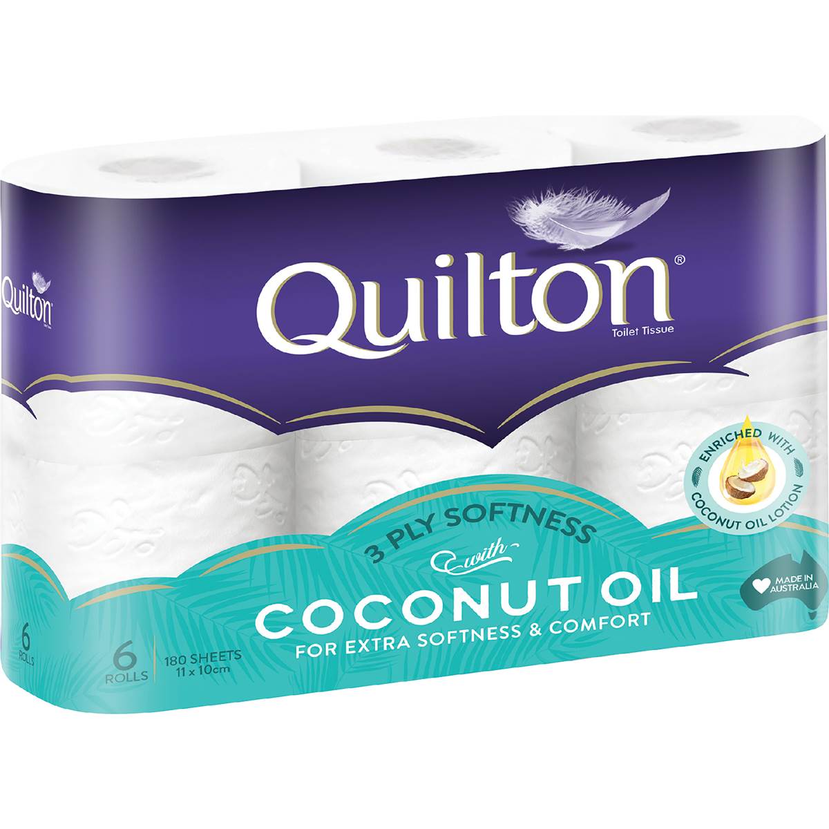 Quilton Coconut Oil 3 Ply Toilet Paper