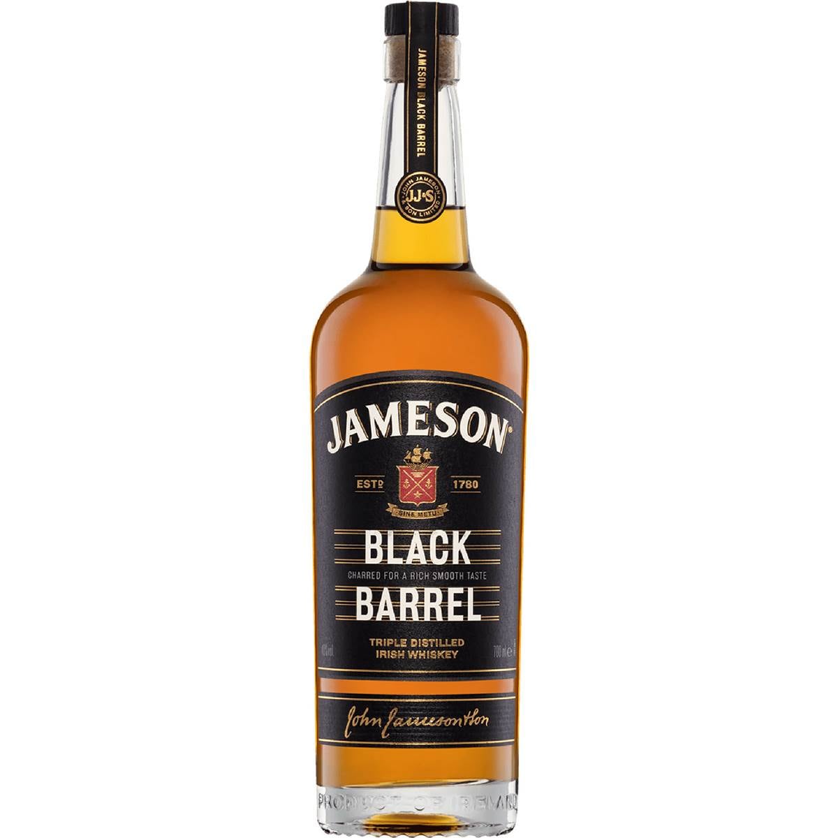 Calories in Jameson Black Barrel Irish Whiskey calcount