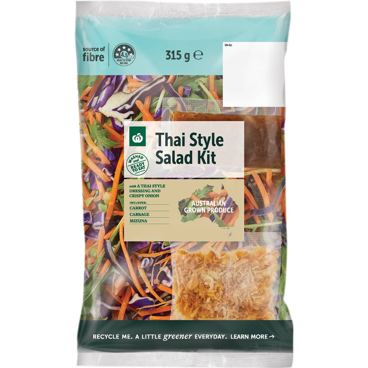 Calories in Woolworths Thai Salad Kit