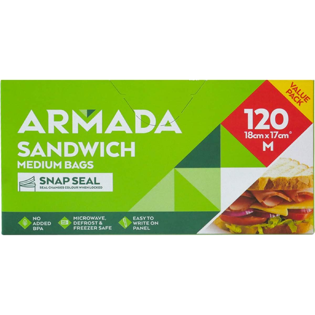 Armada Resealable Sandwich Bags