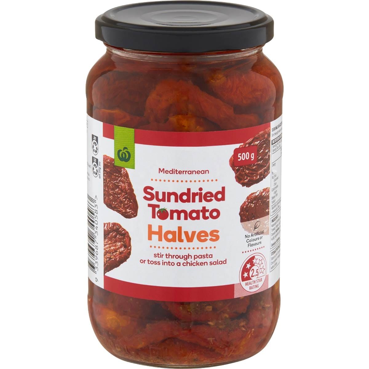 Calories in Woolworths Sundried Tomato Halves calcount