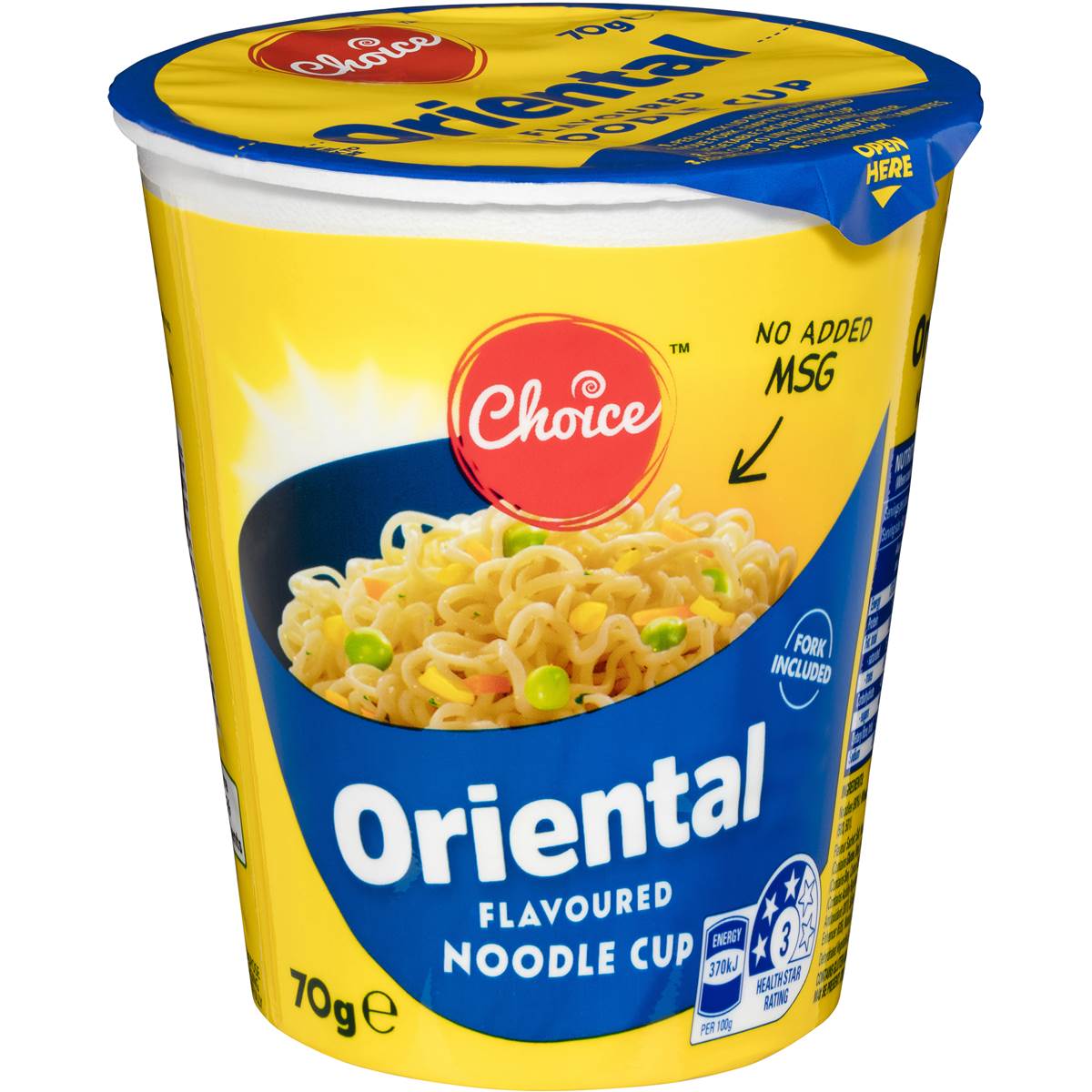 88 calories in Choice Oriental Noodle Cup (100g) calcount
