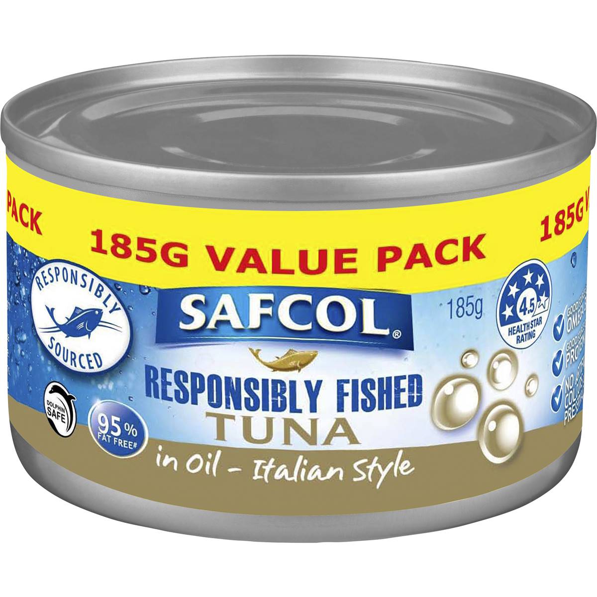 Calories in Safcol Tuna In Oil Italian Style calcount