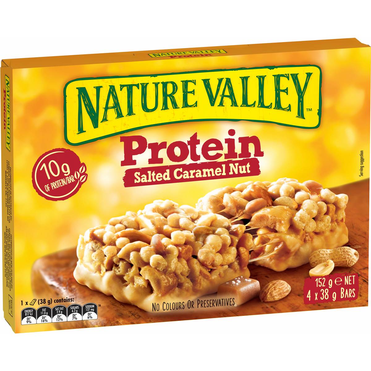 Calories in Nature Valley Salted Caramel Protein Nut Bars