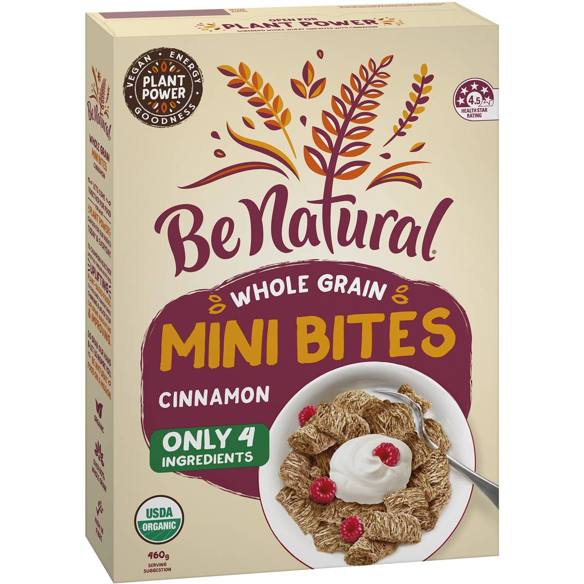 Be Natural Cinnamon Mini Bites Cereal