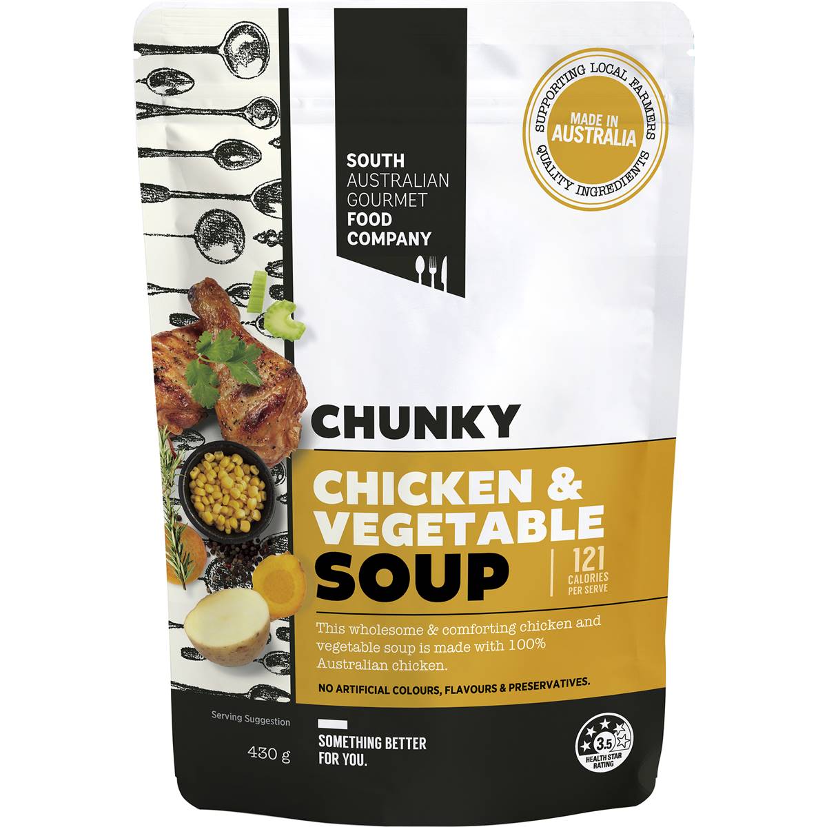 South Australian Gourmet Food Company Chunky Chicken & Vegetable Soup Pouch