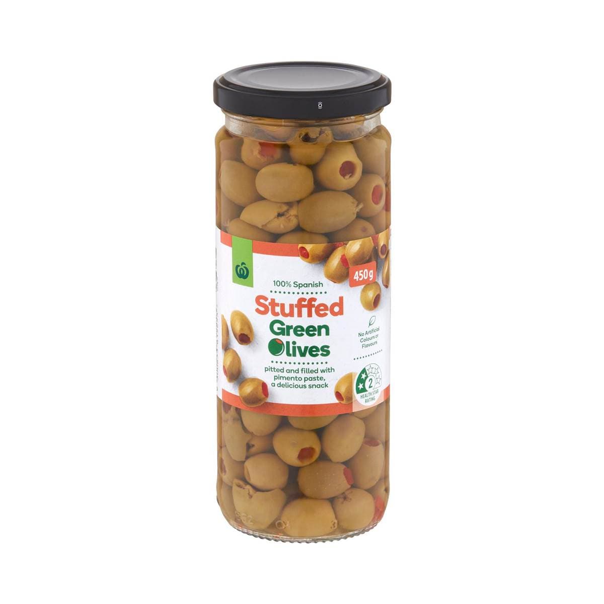 Calories in Coles Stuffed Green Olives calcount