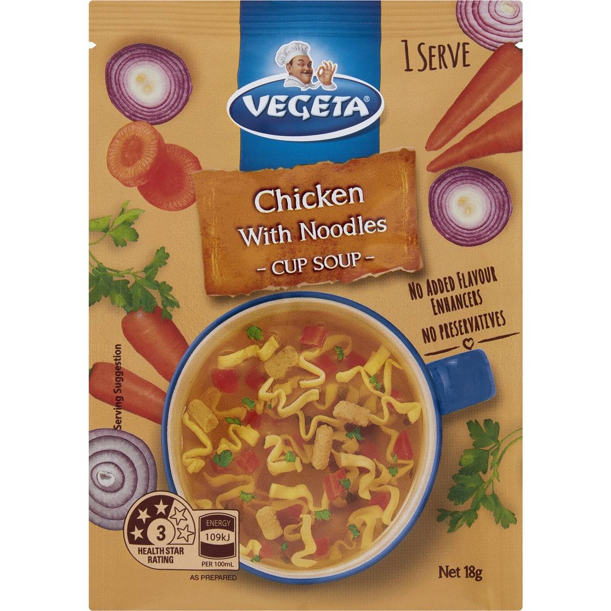 Vegeta Chicken With Noodles Cup Soup