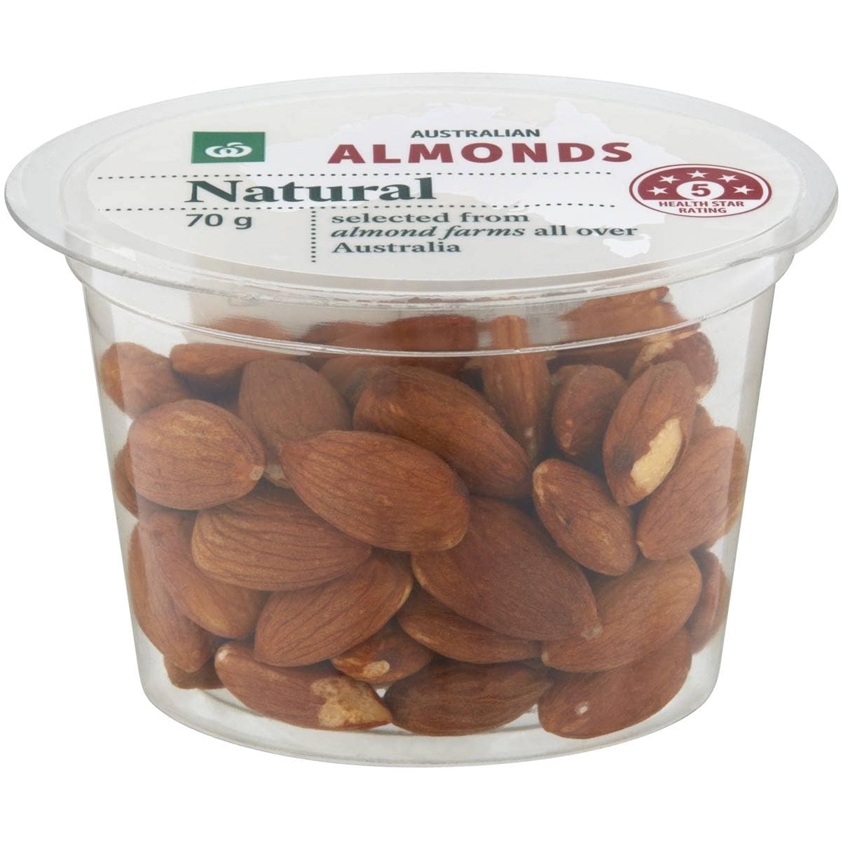 Calories in Woolworths Natural Almonds calcount