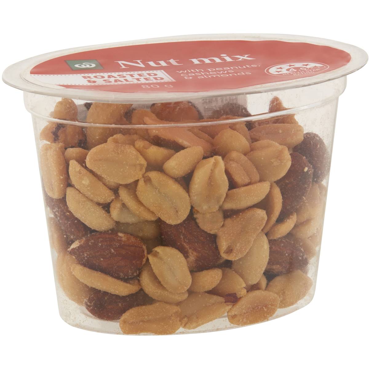 Calories in Woolworths Roasted & Salted Mixed Nuts