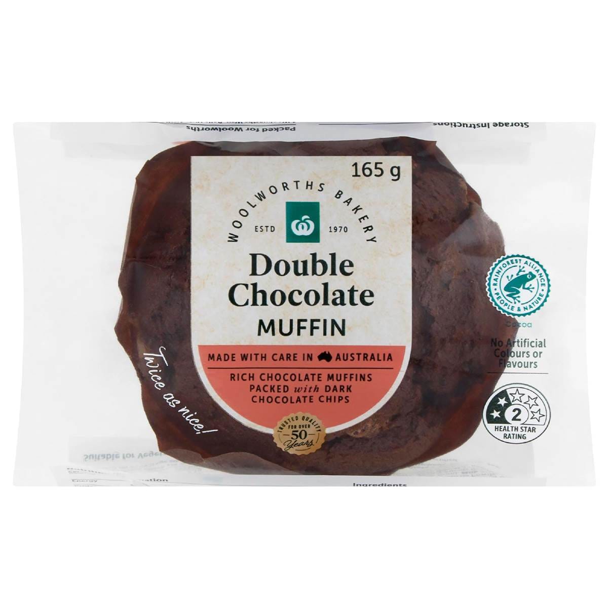 Woolworths Double Chocolate Muffin