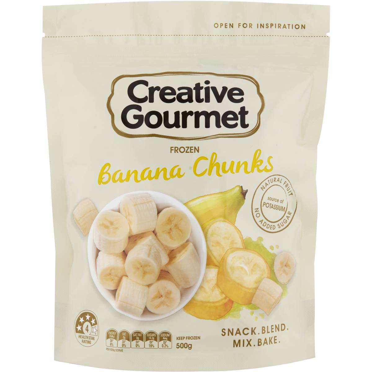 Creative Gourmet Frozen Banana Chunks