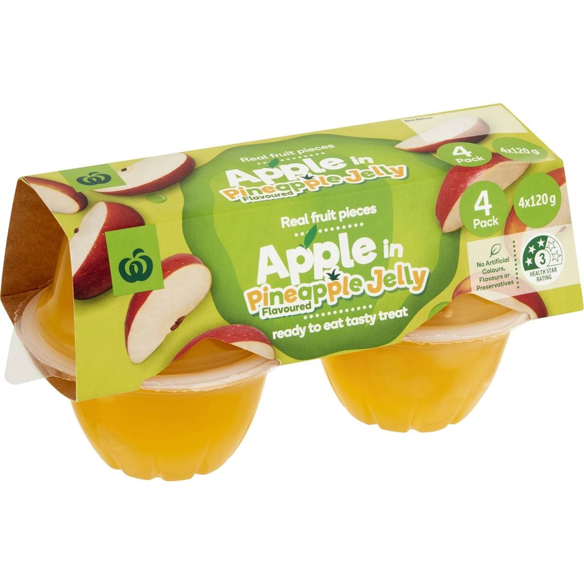 76 calories in Woolworths Apple In Pineapple Jelly (100g) calcount