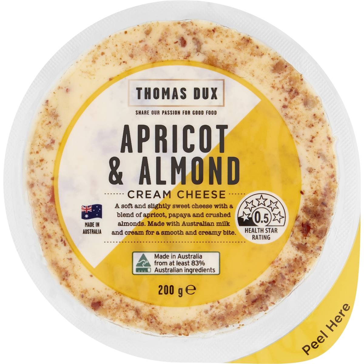 Thomas Dux Apricot & Almond Cream Cheese