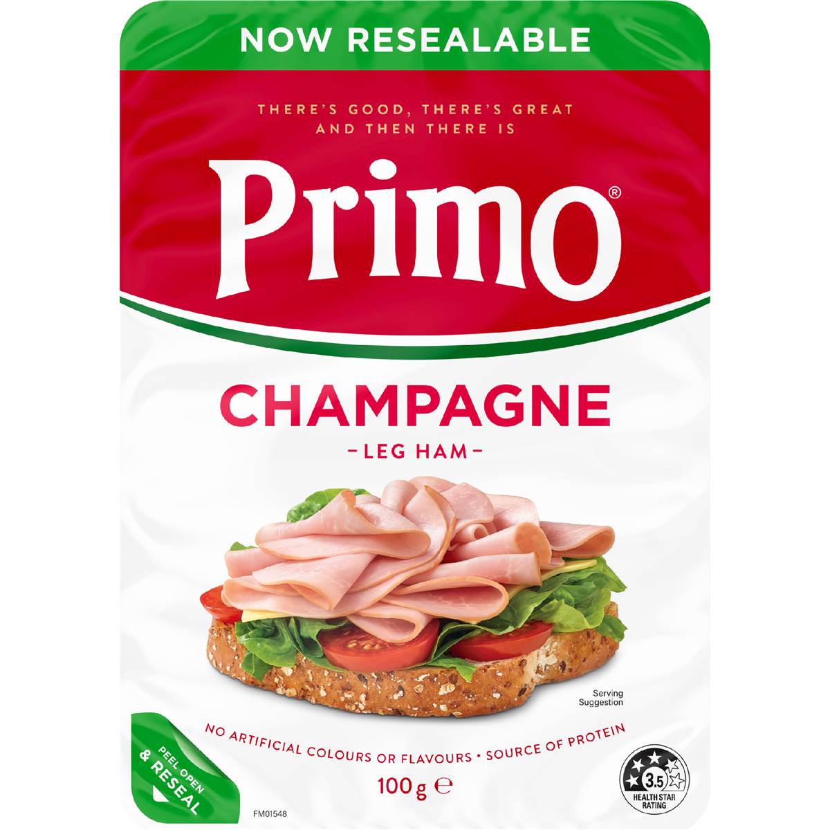 Primo Champagne Leg Ham Sliced 100g