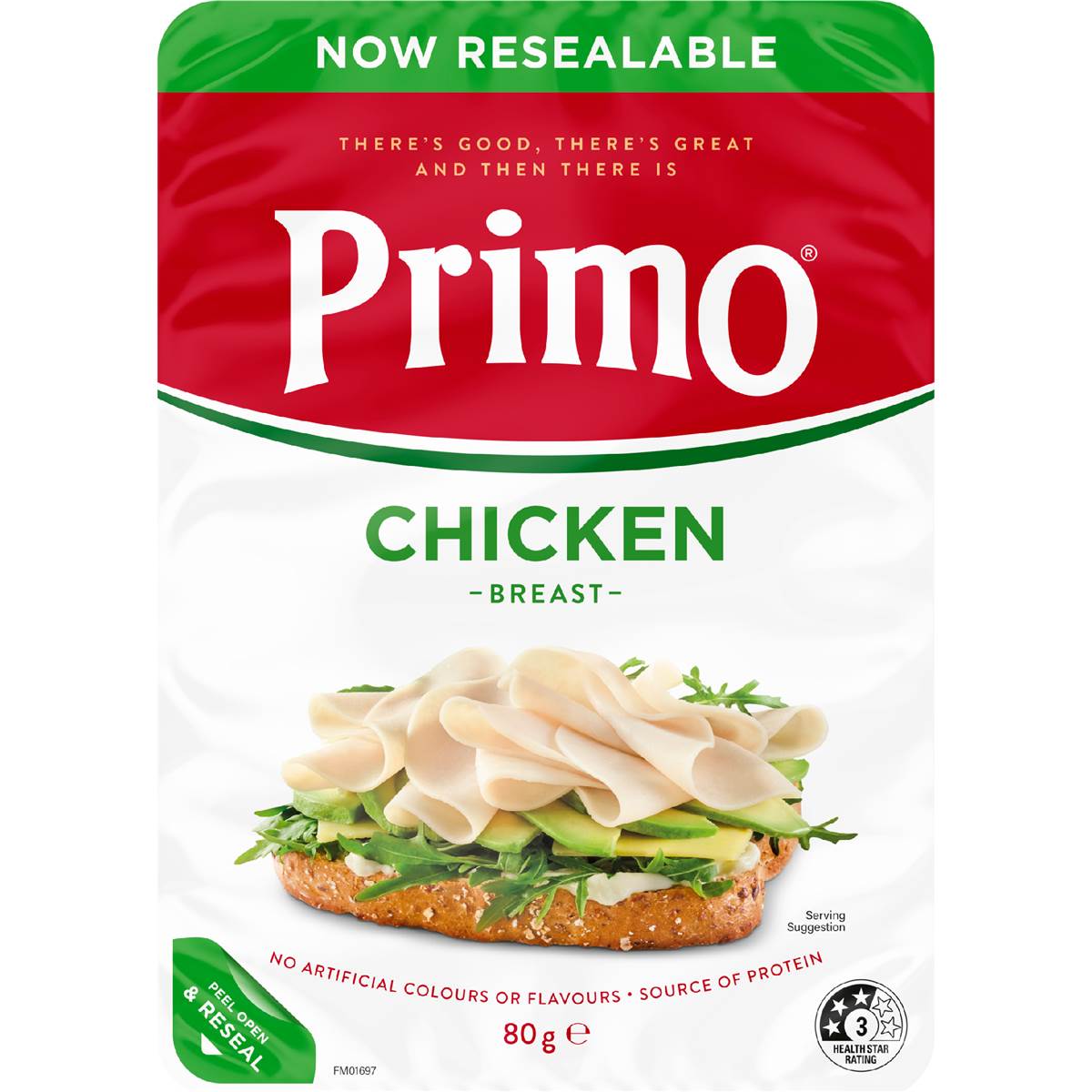 Primo Chicken Breast Sliced 80g