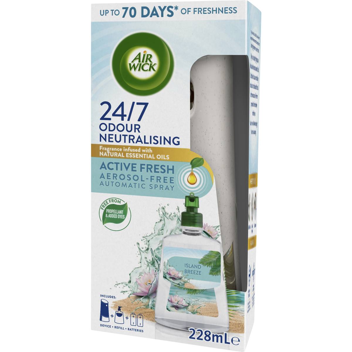 Air Wick Odour Neutralising Automatic Spray Island Breeze 228mL