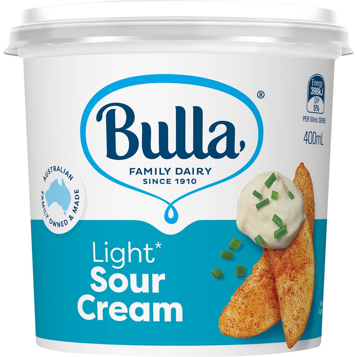 Calories in Bulla Sour Cream Light calcount