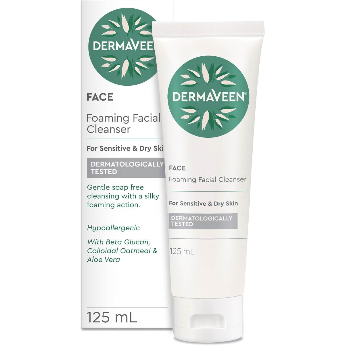DermaVeen Foaming Facial Cleanser Sensitive & Dry Skin