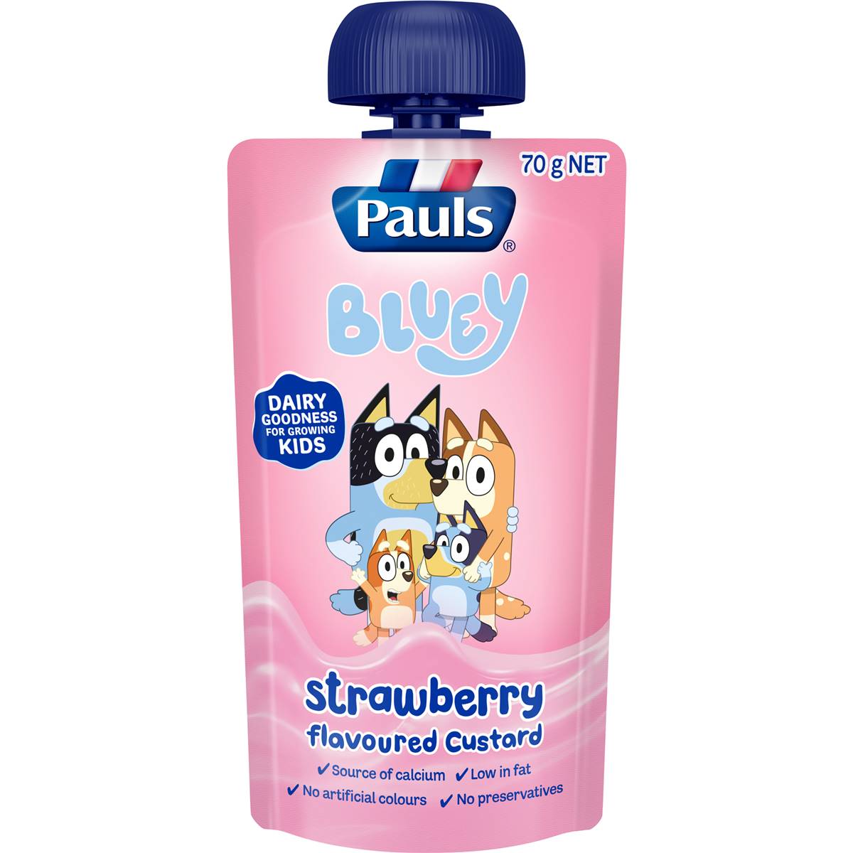 Calories in Pauls Milky Max Custard Strawberry Strawberry