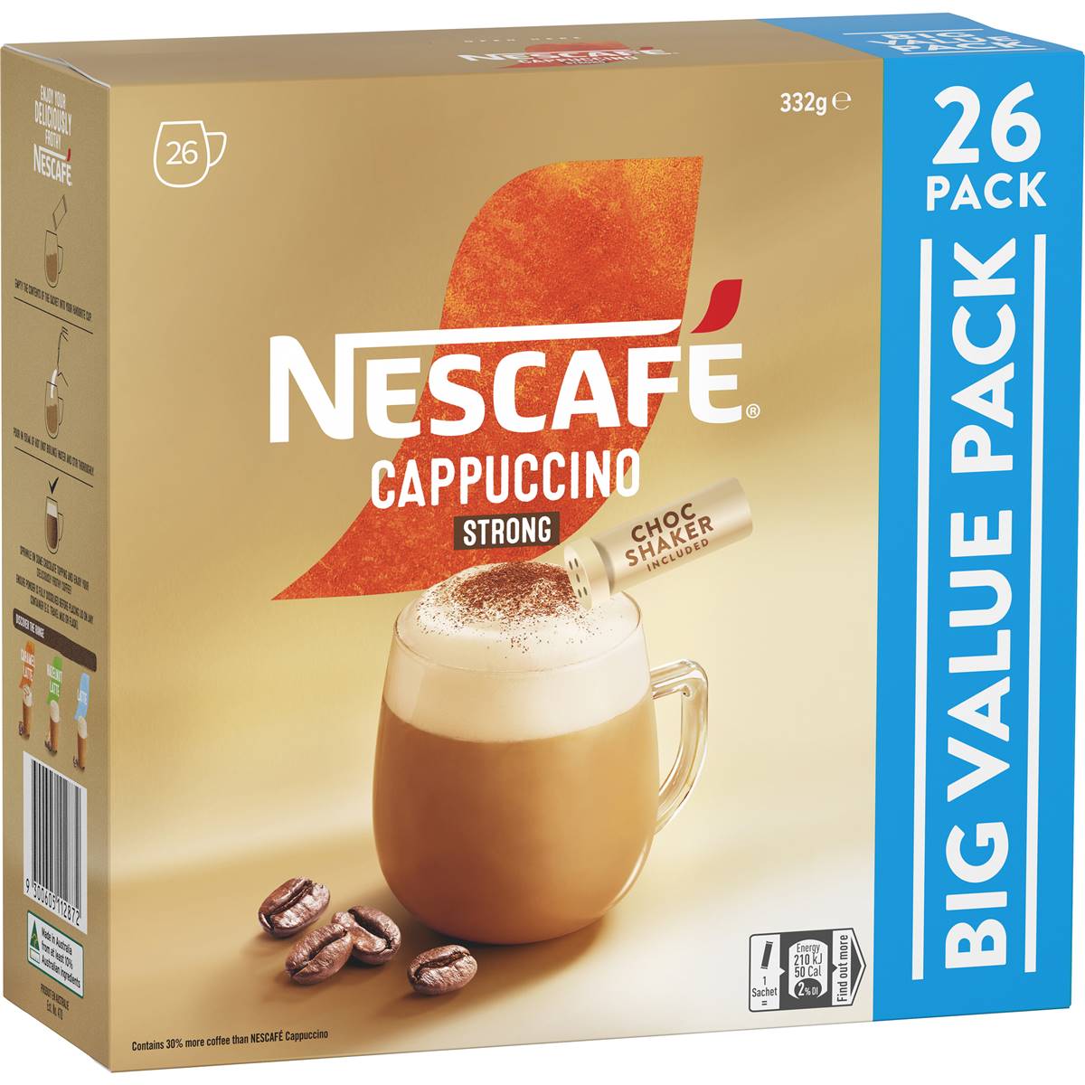 Calories in Nescafe Coffee Sachets Strong calcount