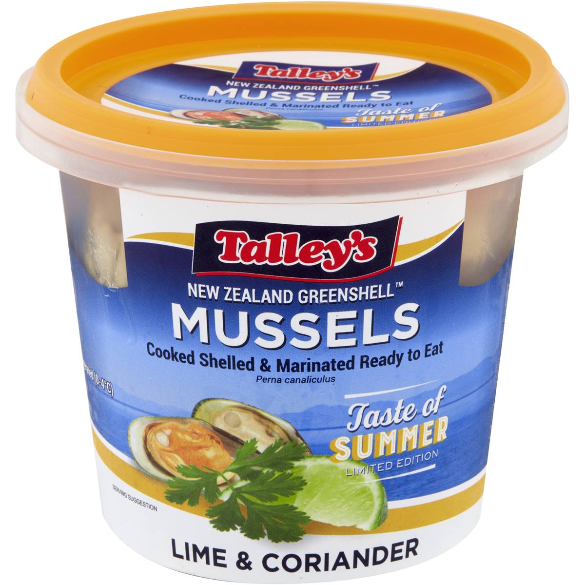 Calories in Talley's Chilled Mussels Lime & Coriander calcount