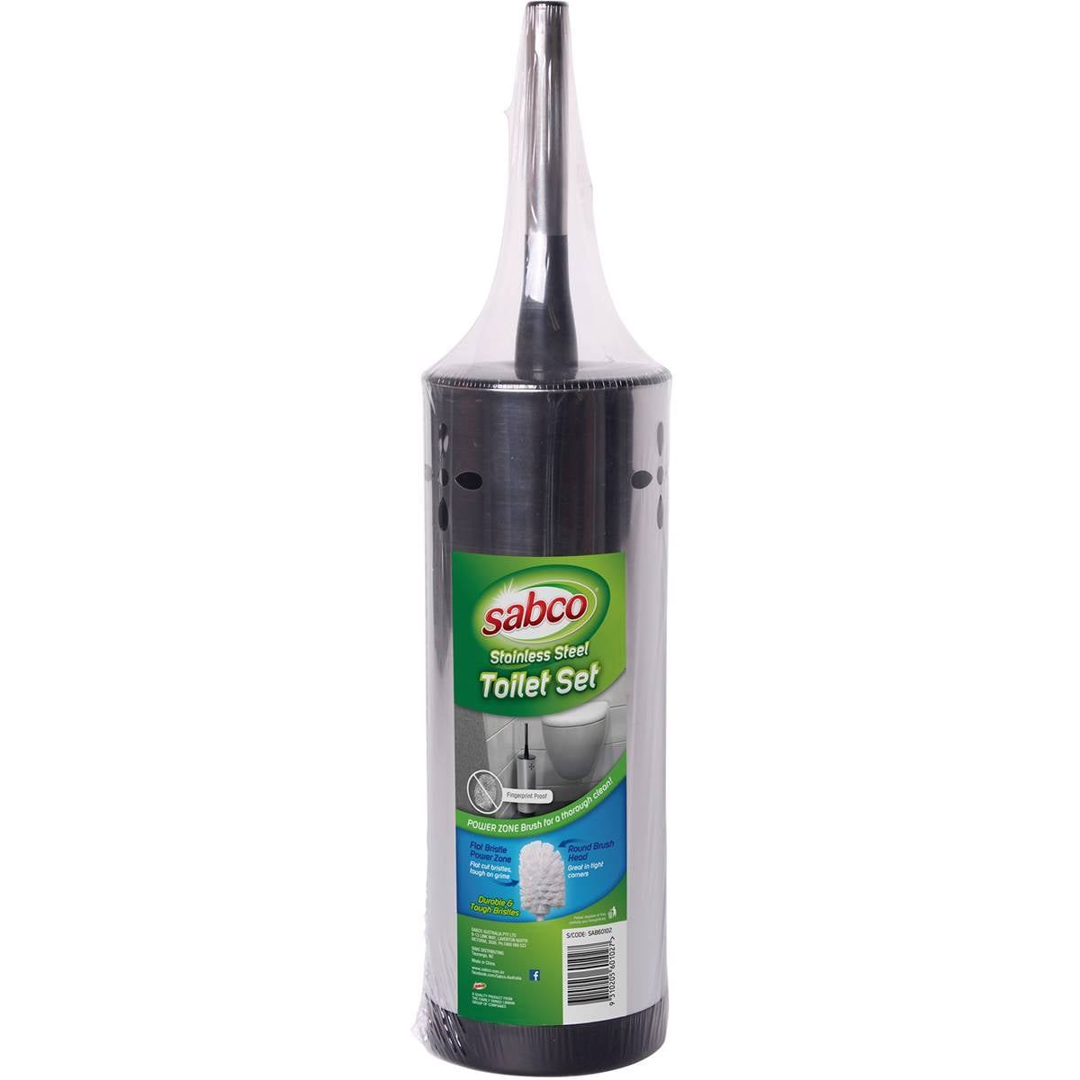 Sabco Stainless Steel Toilet Brush Set each – Woolworths
