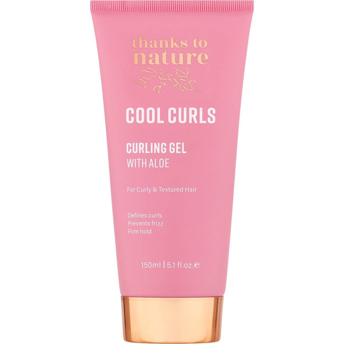 Thanks To Nature Cool Curls Gel With Aloe Vera For Curly Hair 150mL