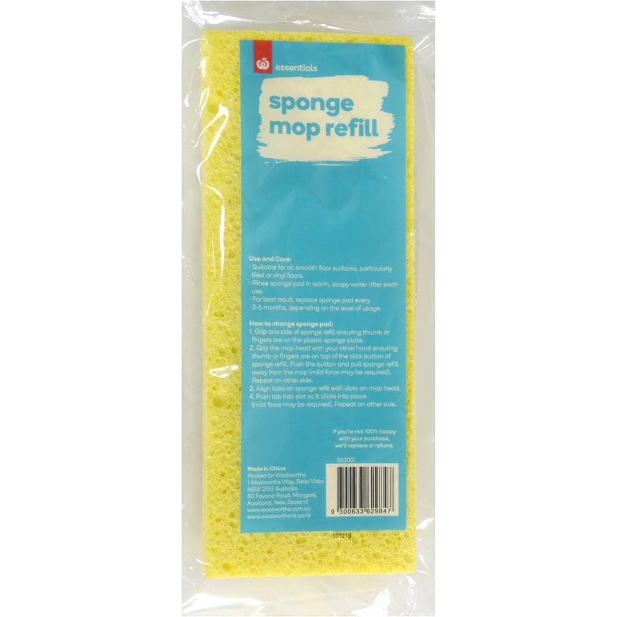 Essentials Sponge Mop Refill