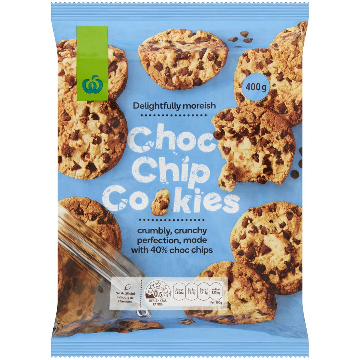 Woolworths 40% Choc Chip Cookies