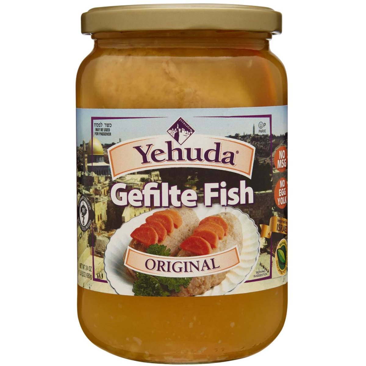 Calories in Yehda Gefilte Fish Original