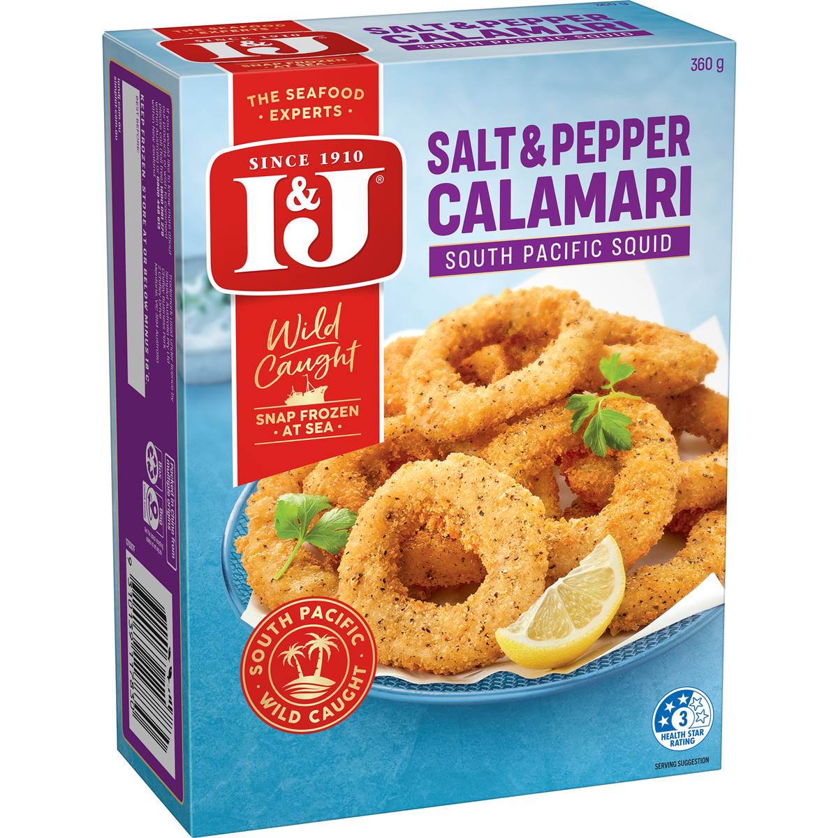 Calories in I & J Salt & Pepper Calamari