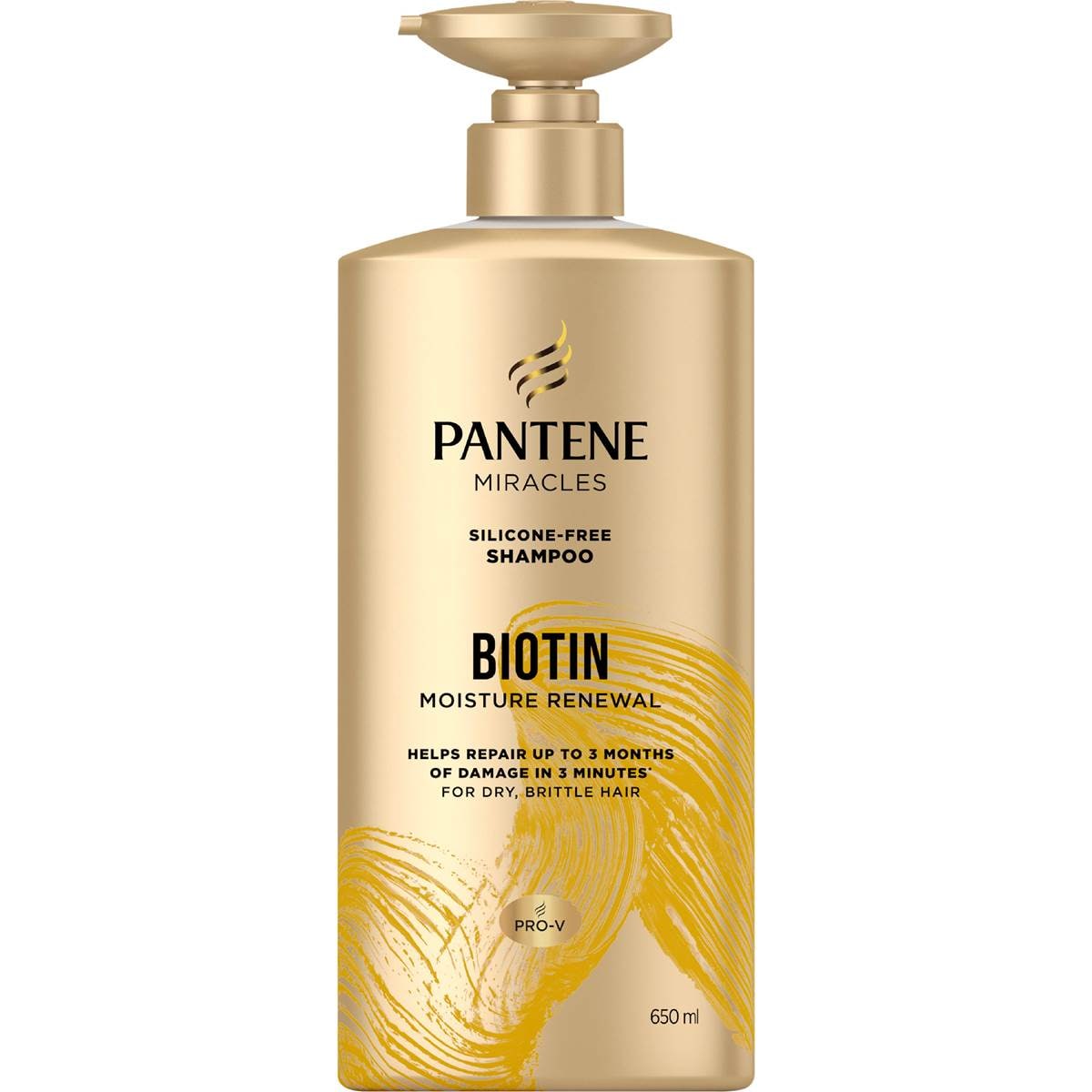 Pantene Biotin Moisture Renewal Silicone Free Shampoo 650mL