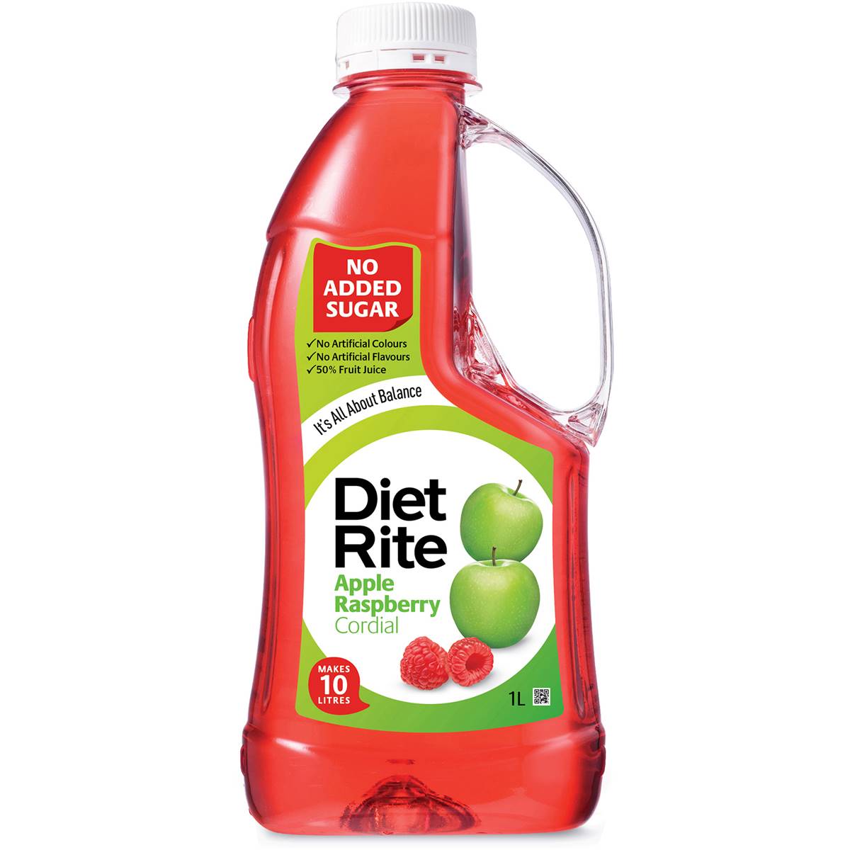 Calories in Diet Rite Cordial Apple Raspberry calcount