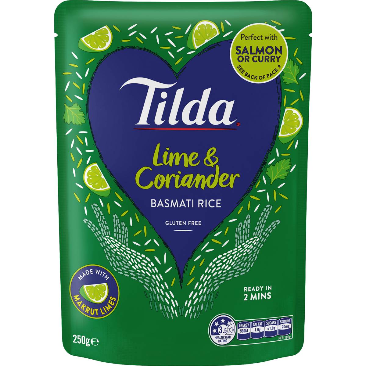 Tilda Microwave Steamed Basmati Rice Lime & Coriander