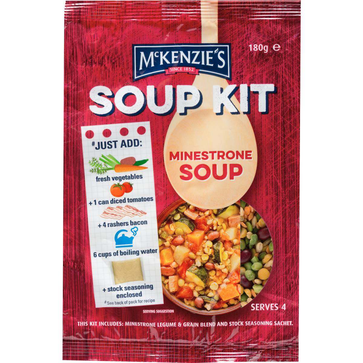 Mckenzies Minestrone Soup Kit 180g Woolworths