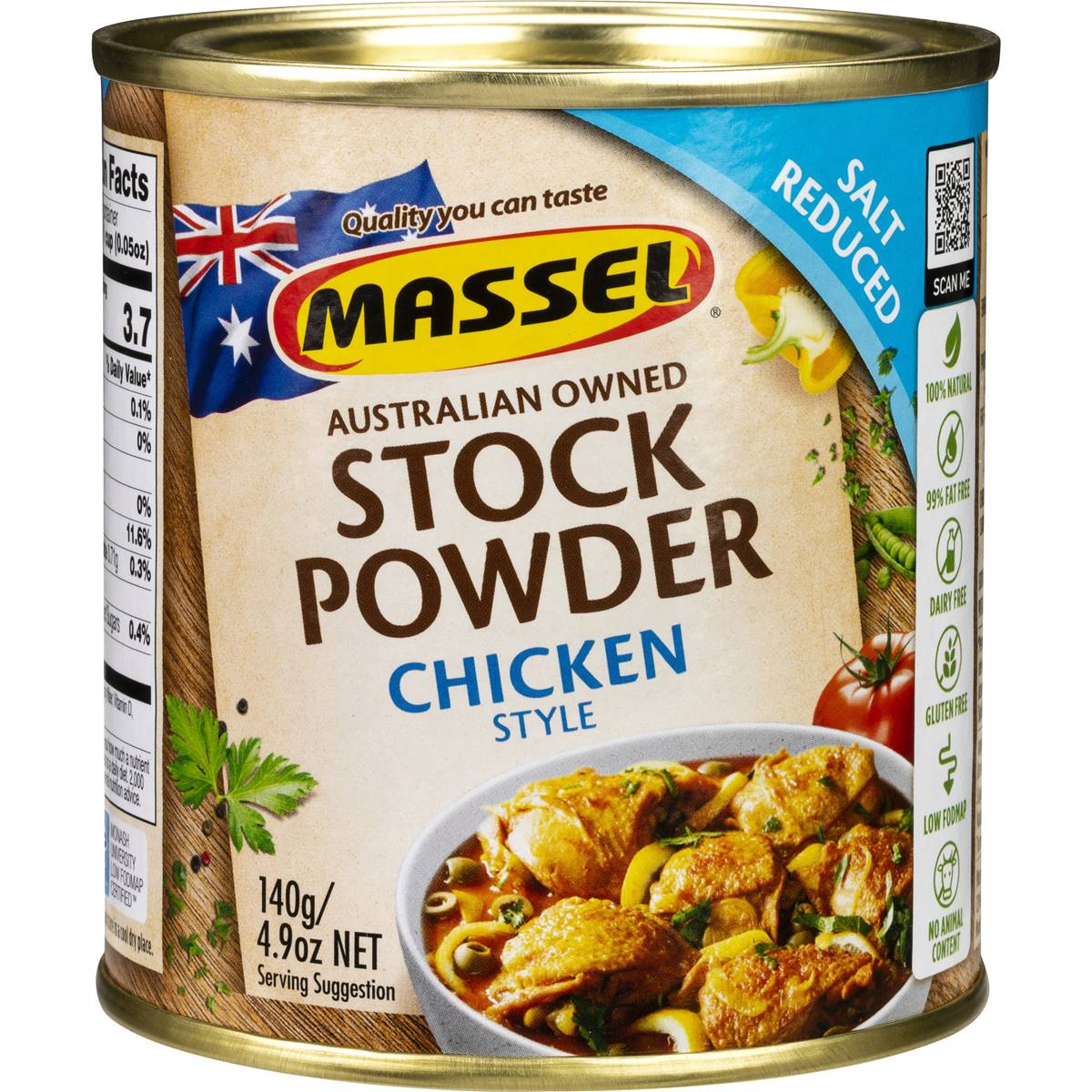 Calories in Massel Reduced Salt Chicken Stock Powder calcount